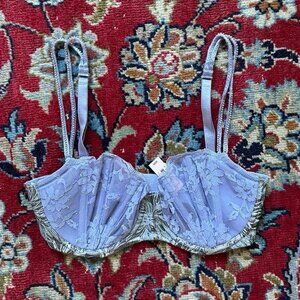 NWT Lilac Rhinestone Bra